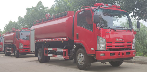 ISUZU 190HP Forest Fire Truck 4x2 Red Color With 8t Water Tank