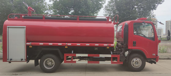 ISUZU 190HP Forest Fire Truck 4x2 Red Color With 8t Water Tank