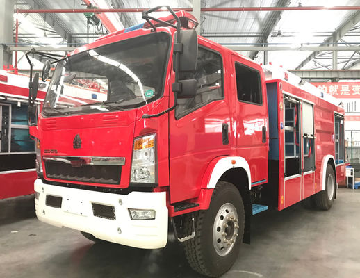 Alto nivel de movilidad HOWO 4 TONAS de espuma camión de bomberos para el área urbana
