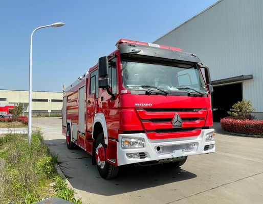 HOWO coche de bomberos de la espuma de 8 toneladas 228kw 6x4 para el rescate de la emergencia de la lucha contra el fuego