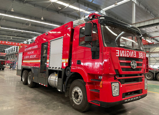 Coche de bomberos 6x4 del motor del rescate de la espuma de 10 toneladas para la extinción de incendios de la emergencia
