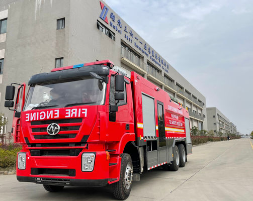 Professional Heavy Rescue Fire Trucks 6X4 10000L With Water And Foam