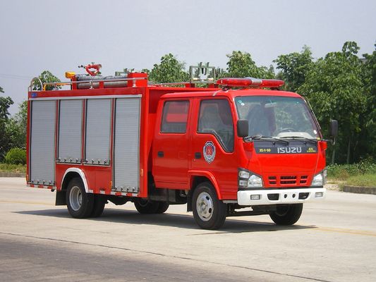 Mini 120HP 6 ruedas ISUZU 2000L tanque de agua y espuma motor de bomberos