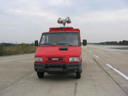 Color rojo del coche de bomberos 4x2 del mini camión de IVECO 95KW para la lucha contra el fuego