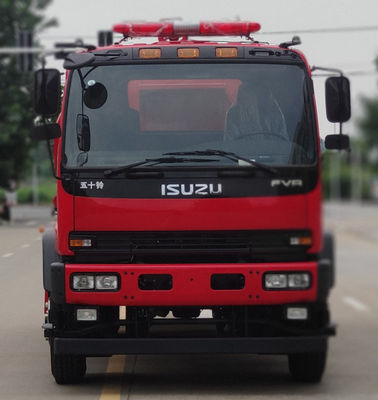 El camión de bomberos resistente del tanque de agua 240HP 6 rodó el color rojo 10T