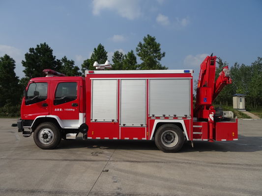 ISUZU Diesel Fire Department Engine , 177KW 4x2 Mini Tanker Fire Truck